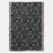 小さ楽しむなもの花 スローブランケット (正面縦)