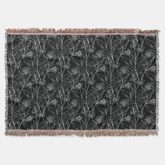 小さ楽しむなもの花 スローブランケット (正面)