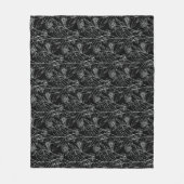 小さ楽しむなもの花 フリースブランケット (正面)