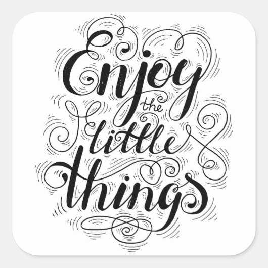 小さ楽しむなもの1 スクエアシール (正面)