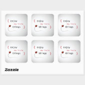 小さ楽しむなもの2 スクエアシール (シート)