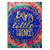 小さ楽しむな事が心を揺さ感動的がす ノートブック (正面)