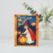 小すてきさな魔女からのハロウィーン シーズンポストカード (スタンド正面)
