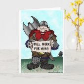 小びと: Manaのために働きます カード (黄色い花)