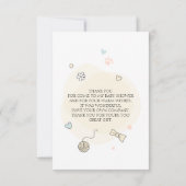 小よくはしゃぐ子の赤ちゃんシャワー サンキューカード (裏面)