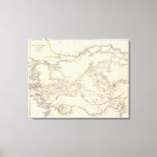 小アジアの地図 キャンバスプリント (正面)