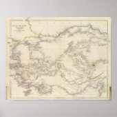 小アジアの地図 ポスター (正面)