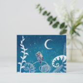 小アメジストフクロウ ポストカード (スタンド正面)