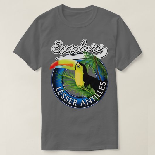 小アンティルトゥーカン諸島の鳥を探索 Tシャツ (デザイン正面)