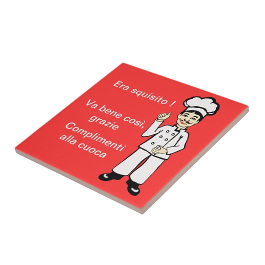 小イタリアン料理人 タイル (側面)