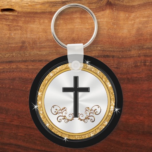小エレガントさな宗教的な贈り物、任意の大事な行事 キーホルダー (裏面)