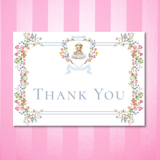 小エレガントプリンセスベア赤王室のちゃんシャワー サンキューカード