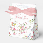 小エレガントプリンセスベア赤王室のちゃんシャワー フェイバーボックス (正面サイド)