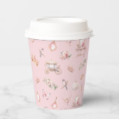 小エレガントプリンセスベビーシャワー紙カップ 紙コップ (正面)