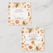 小エレガント事業主アポイントメントカード 予約カード (正面/裏面)