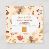 小エレガント事業主アポイントメントカード 予約カード (裏面)