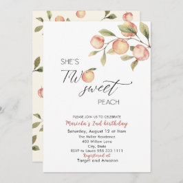 小エレガント桃の水色の赤ちゃんシャワー 招待状