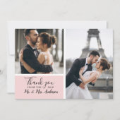 小エレガント赤面2 Photo Collage結婚's ノートカード (正面)