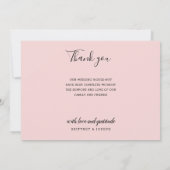 小エレガント赤面2 Photo Collage結婚's ノートカード (裏面)