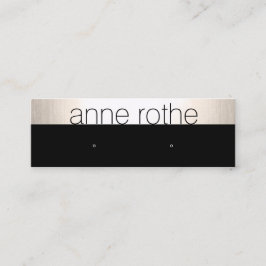 小エレガント黒イヤリング表示ホルダー スキニー名刺