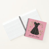 小エレガント黒ドレス – LBDファッションジャーナル ノートブック (内部)