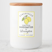 小オーガニックさなボトルラベル用のリモンチェロ | フードラベル (正面)