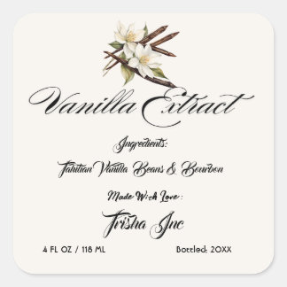 小カスタマイズ商バニラ抽出製品 スクエアシール