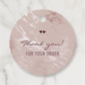 小カスタムさなビジネス用品のパッケ感謝していージング フェイバータグ (正面)