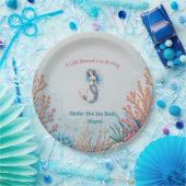 小カスタムさな人魚が海の下を歩いている ペーパープレート (パーティー)