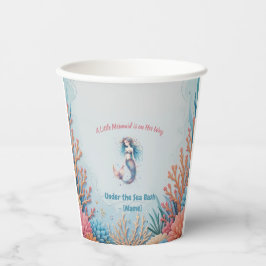 小カスタムさな人魚が海の下を歩いている 紙コップ