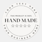 小カスタム事業用手引き ラウンドシール (正面)