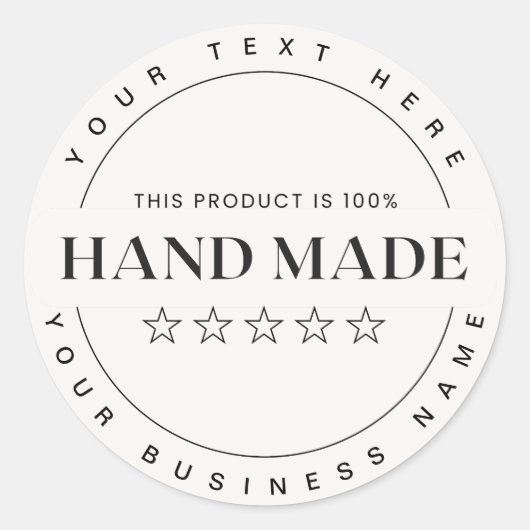 小カスタム事業用手引き ラウンドシール (正面)