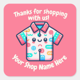 小カスタム商名可愛いTポッド販売者 スクエアシール