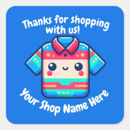 小カスタム商商品名かわいい販売者 スクエアシール