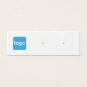 小カスタム型ロゴ追加スタッドイヤリング表示ホルダー (正面)