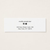 小カスタム型ロゴ追加スタッドイヤリング表示ホルダー (裏面)