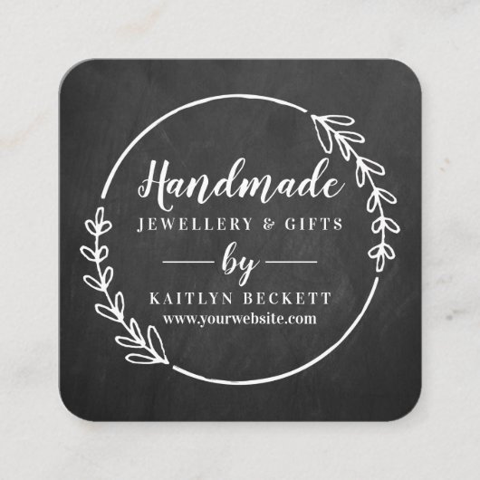 小カスタム型用品の自家製/手作り スクエア名刺 (正面)