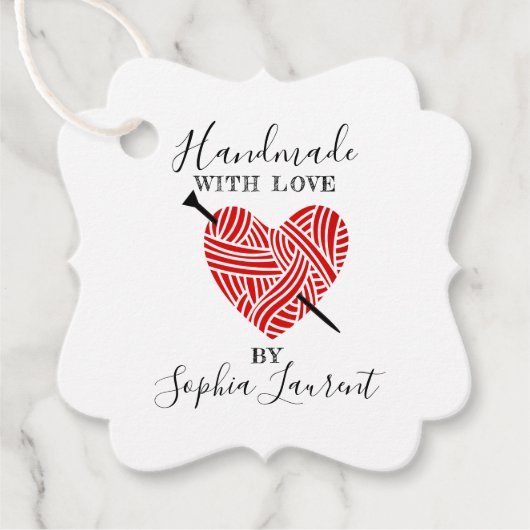 小カスタム業用ニット供給包装ラベル フェイバータグ (正面)