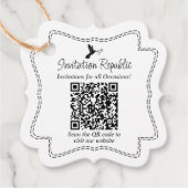 小カスタム規模企業のQRコードのパッケージ フェイバータグ (正面)