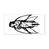 小カタツムリの妖精 ラバースタンプ (インプリント)