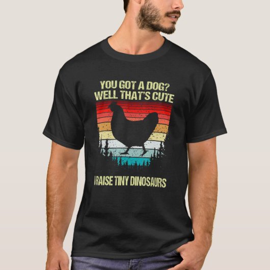小カッコいい農家カイを育てるチキン Tシャツ (正面)
