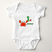 小カニ ベビーボディスーツ (正面)