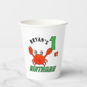 小カニ 紙コップ (正面)