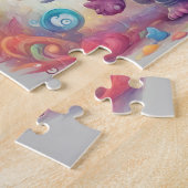 小カラフルさなかわいい怪物 ジグソーパズル (側面)