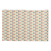 小カラフル三角形秋幾何学的パターン 枕カバー (裏面-左)