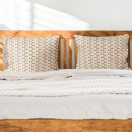 小カラフル三角形秋幾何学的パターン 枕カバー