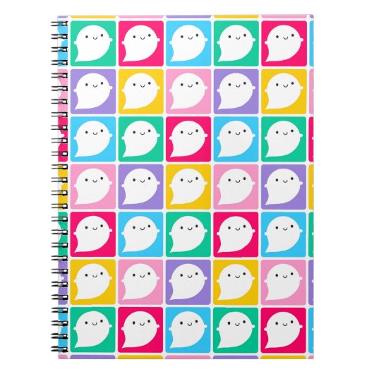 小カラフル幽霊 ノートブック (正面)