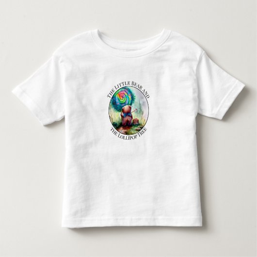 小カラフル熊の子供幼児Tシャツ トドラーTシャツ (正面)