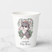 小カラフル狼の赤ちゃんシャワー 紙コップ (正面)