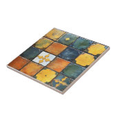 小カラフル瓦パターン タイル (側面)